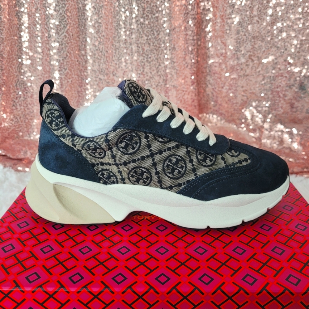 Tory Burch T Monogram Sneakers sz8.5